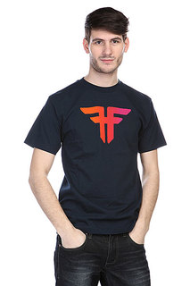 Футболка Fallen Trademark Navy/Orange/Pink Fade