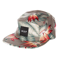 Бейсболка пятипанелька Huf Birds Of Paradise Volley Olive