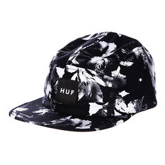 Бейсболка пятипанелька Huf Oxford Mesh Volley Black Floral