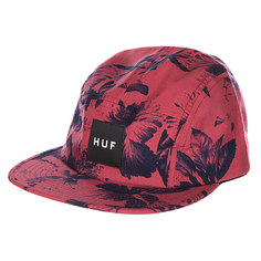 Бейсболка пятипанелька Huf Oxford Mesh Volley Salmon Floral