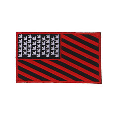 Нашивка Dekline Flag Black/Red