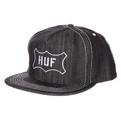 Бейсболка Huf Bdn Denim Badge Snapback Black/Denim