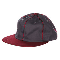 Бейсболка Huf Ghw Jackson 6 Panel Gray Heather/Wine