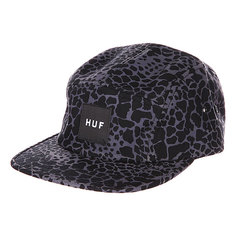 Бейсболка пятипанелька Huf Hell Shock Camo Volley Black Shell Shock