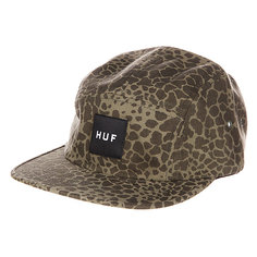 Бейсболка пятипанелька Huf Hell Shock Camo Volley Olive Shell Shock