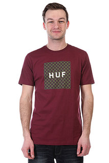 Футболка Huf Retro Box Logo Burgandy