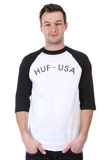 Лонгслив Huf Huf Usa Baseball Black/White