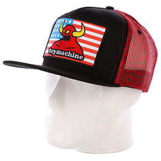 Бейсболка Toy Machine American Monster Mesh Red