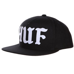 Бейсболка Huf Uprock Snapback Black