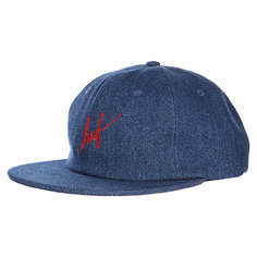 Бейсболка Huf Denim Script 6 Panel Indigo