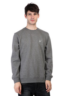 Толстовка Huf Small Script Crew Gunmetal Heather