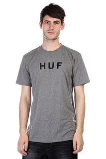 Футболка Huf Original Logo Tee Gray Heather