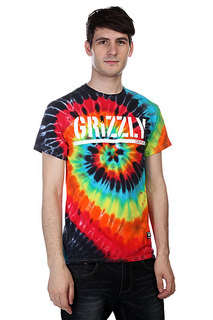 Футболка Grizzly Colored Bear Stamp Tee Tie Dye