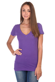 Футболка женская Nor Cal Black Bear V-neck Purple Rush