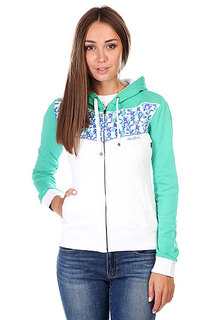 Толстовка женская Zoo York Geo Bet White/Gum Green