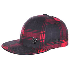 Бейсболка Flexfit Zoo York Faux Real True Red