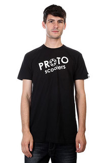 Футболка Proto Scooters Pocket Tee White On Black