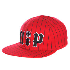 Бейсболка Flip Pinstriped Stretch Hat Red