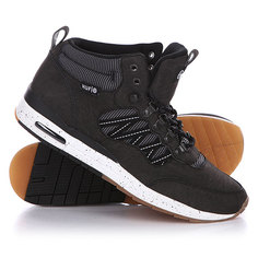 Кеды кроссовки высокие Huf Hr 1 Black/Reflective/Gum