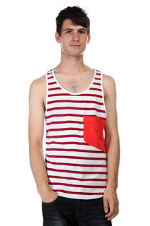 Майка CLWR Cut Tank Burgundy Stripe