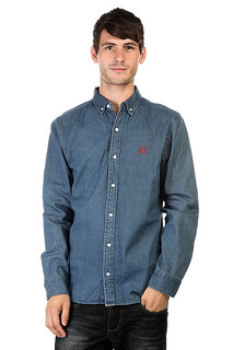 Рубашка Huf Script Overshirt Denim