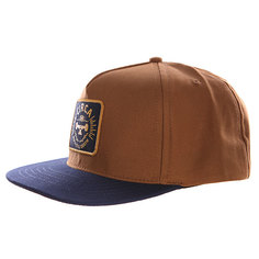 Бейсболка с прямым козырьком Circa Rtd Snap Back Navy/Caramel