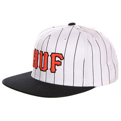 Бейсболка Huf Classic Pinstripe Starter White/Black