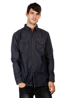 Рубашка Huf Marfa Denim Shirt Indigo