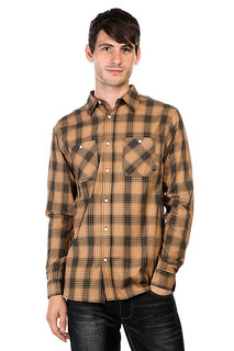 Рубашка Huf Fullerton Shadow Plaid Tobacco