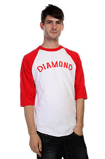 Лонгслив Diamond Dugout 98 Raglan White/Red