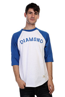 Лонгслив Diamond Dugout 98 Raglan White/Royal