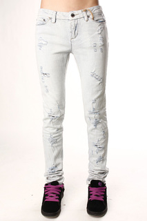 Джинсы узкие женские Insight Beanpole Skinny Stretch Ripped Bleach Blue