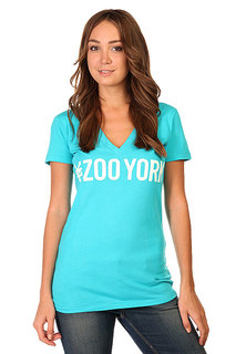 Футболка женская Zoo York Logo Block Bluebird