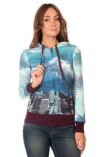 Толстовка классическая женская Zoo York City Scribble Potent Purple