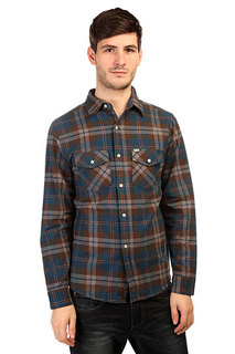 Рубашка в клетку Slave Flannel Blue