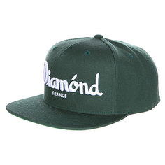 Бейсболка с прямым козырьком Diamond Champagne Snapback Green