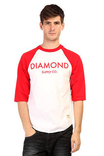 Лонгслив Diamond Classic Raglan White/Red