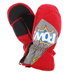 Варежки сноубордические детские Pow Grom Mitt Red/Gray