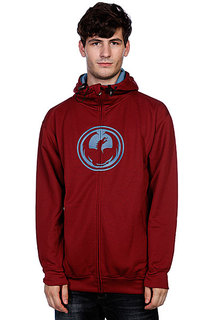 Толстовка утепленная Dragon Icon Hydro Zip Hood F12 Maroon