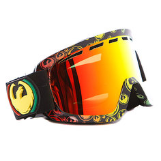Маска Dragon D2 Frame Rasta Icon Lens Red Ionized + Amber