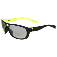 Очки Nike Miler Matte Black/Volt/Grey Silver Flash Lens