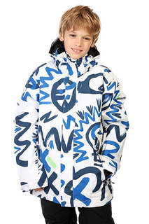 Куртка детская Quiksilver Mission Print Cave Rave White