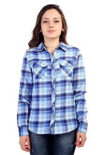 Рубашка в клетку женская Marmot Wms Bridget Flannel Ls Vibrant Royal