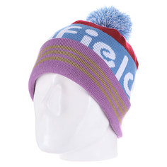 Шапка с помпоном Penfield Sanford/Logo Bobble Beanie Blue