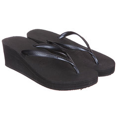 Шлепанцы высокие женские Havaianas High Fashion All Black