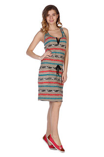 Платье женское Stussy Paint Stripe Tank Dress Taupe