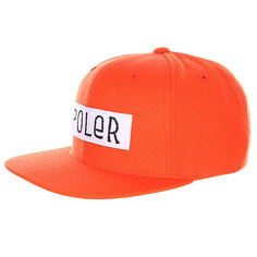 Бейсболка Poler Furry Font Trucker Hat Solid Back Burnt Orange