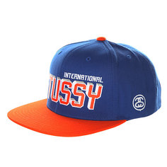 Бейсболка с прямым козырьком Stussy Stussy Intl. Cap Blue