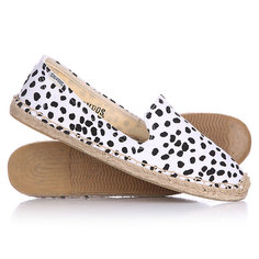 Эспадрильи женские Soludos Smoking Slipper Print &amp; Pattern Black/White