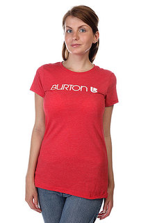 Футболка женская Burton Her Logo Heather Cardinal